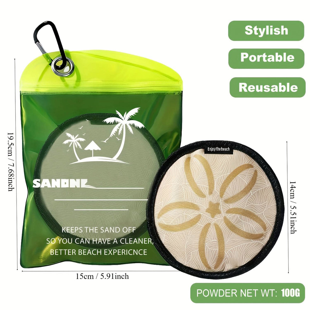Beach Sand Remover Portable Skin-Friendly