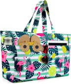 Beach Tote 45L Waterproof Foldable Wet & Dry Pocket