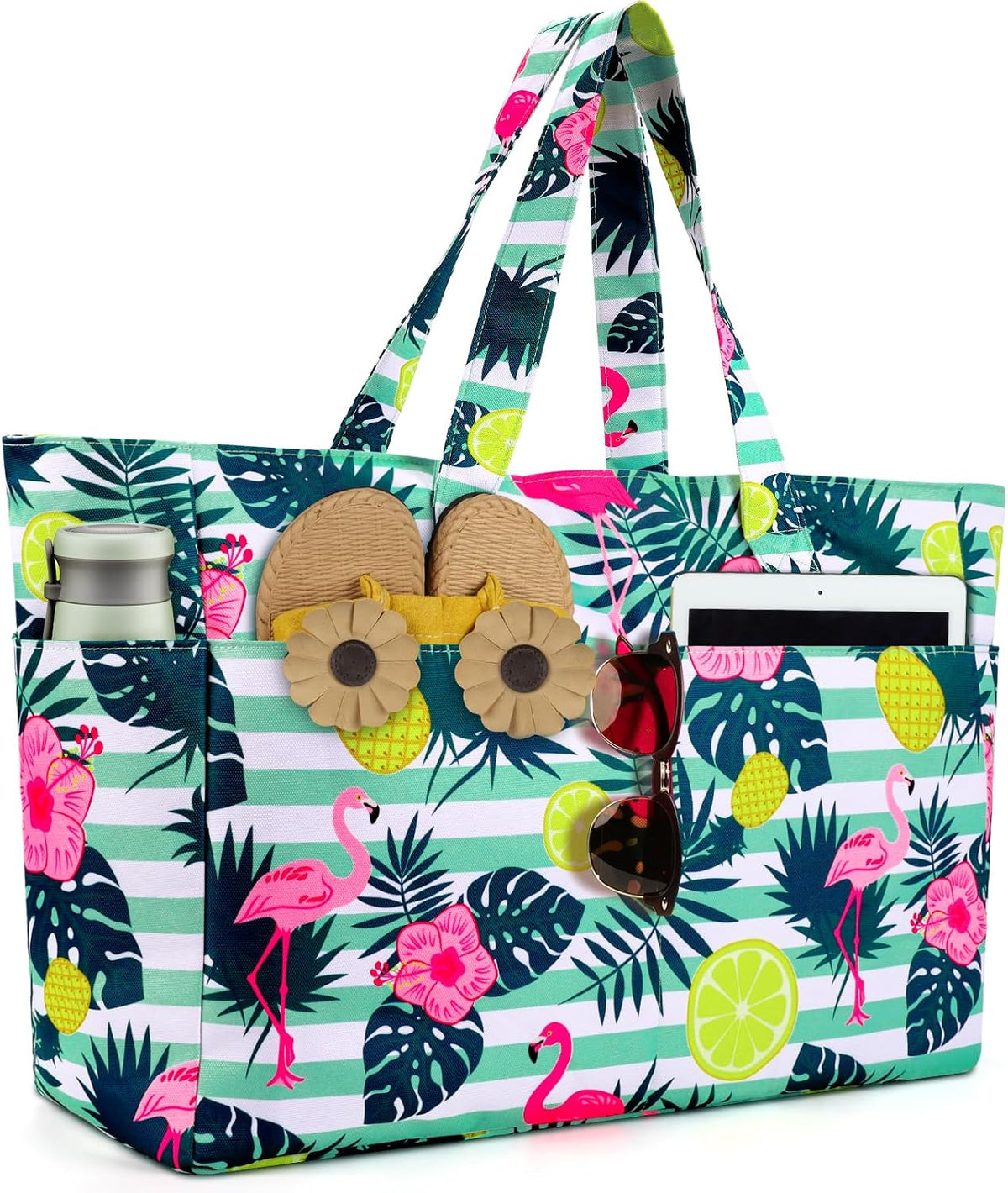 Beach Tote 45L Waterproof Foldable Wet & Dry Pocket