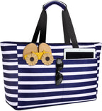 Beach Tote 45L Waterproof Foldable Wet & Dry Pocket