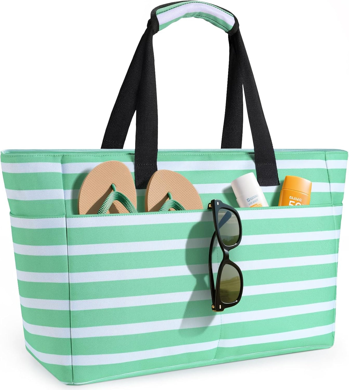 Beach Tote 45L Waterproof Foldable Wet & Dry Pocket