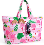 Beach Tote 45L Waterproof Foldable Wet & Dry Pocket