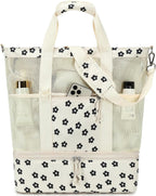 Beach Tote Bag Detachable Insulated Cooler Holds 12 Cans