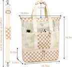 Beach Tote Bag Detachable Insulated Cooler Holds 12 Cans