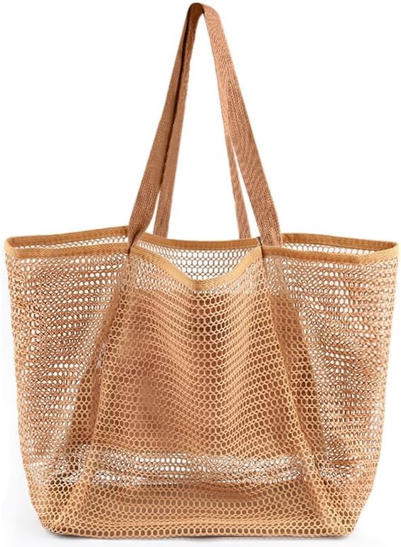 Beach Tote Bag Extra-Large Waterproof Mesh Sand-Resistant Base