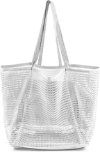 Beach Tote Bag Extra-Large Waterproof Mesh Sand-Resistant Base