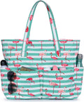Beach Tote Bag Large Waterproof & Sandproof 7 Pockets
