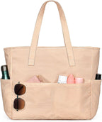 Beach Tote Bag Large Waterproof & Sandproof 7 Pockets