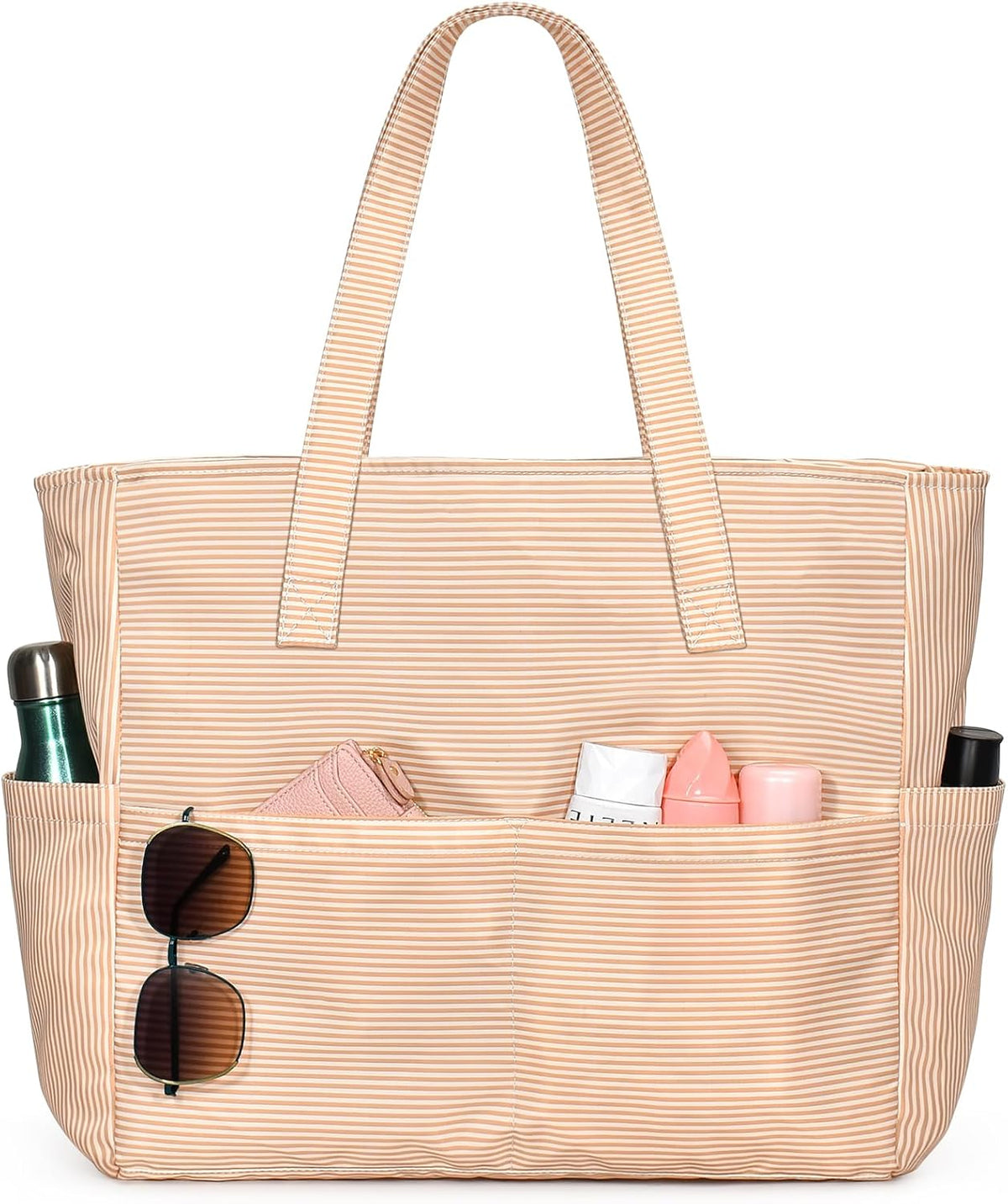 Beach Tote Bag Large Waterproof & Sandproof 7 Pockets