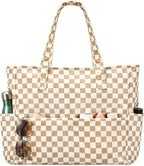 Beach Tote Bag Large Waterproof & Sandproof 7 Pockets