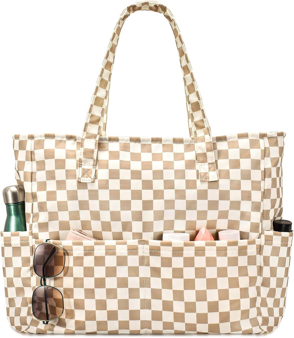 Beach Tote Bag Large Waterproof & Sandproof 7 Pockets