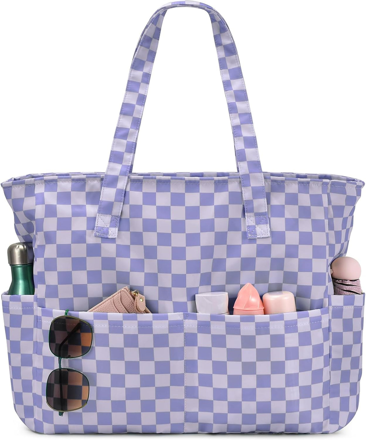 Beach Tote Bag Large Waterproof & Sandproof 7 Pockets