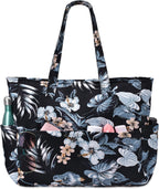 Beach Tote Bag Large Waterproof & Sandproof 7 Pockets