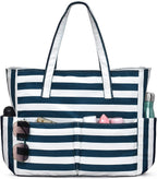 Beach Tote Bag Large Waterproof & Sandproof 7 Pockets