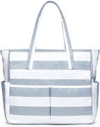 Beach Tote Bag Large Waterproof & Sandproof 7 Pockets