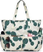 Beach Tote Bag Large Waterproof & Sandproof 7 Pockets