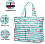 Beach Tote Bag Large Waterproof & Sandproof 7 Pockets