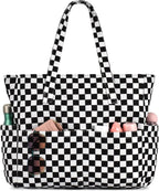 Beach Tote Bag Large Waterproof & Sandproof 7 Pockets