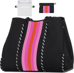 Beach Tote Bag Neoprene Inner Zipper Machine Washable