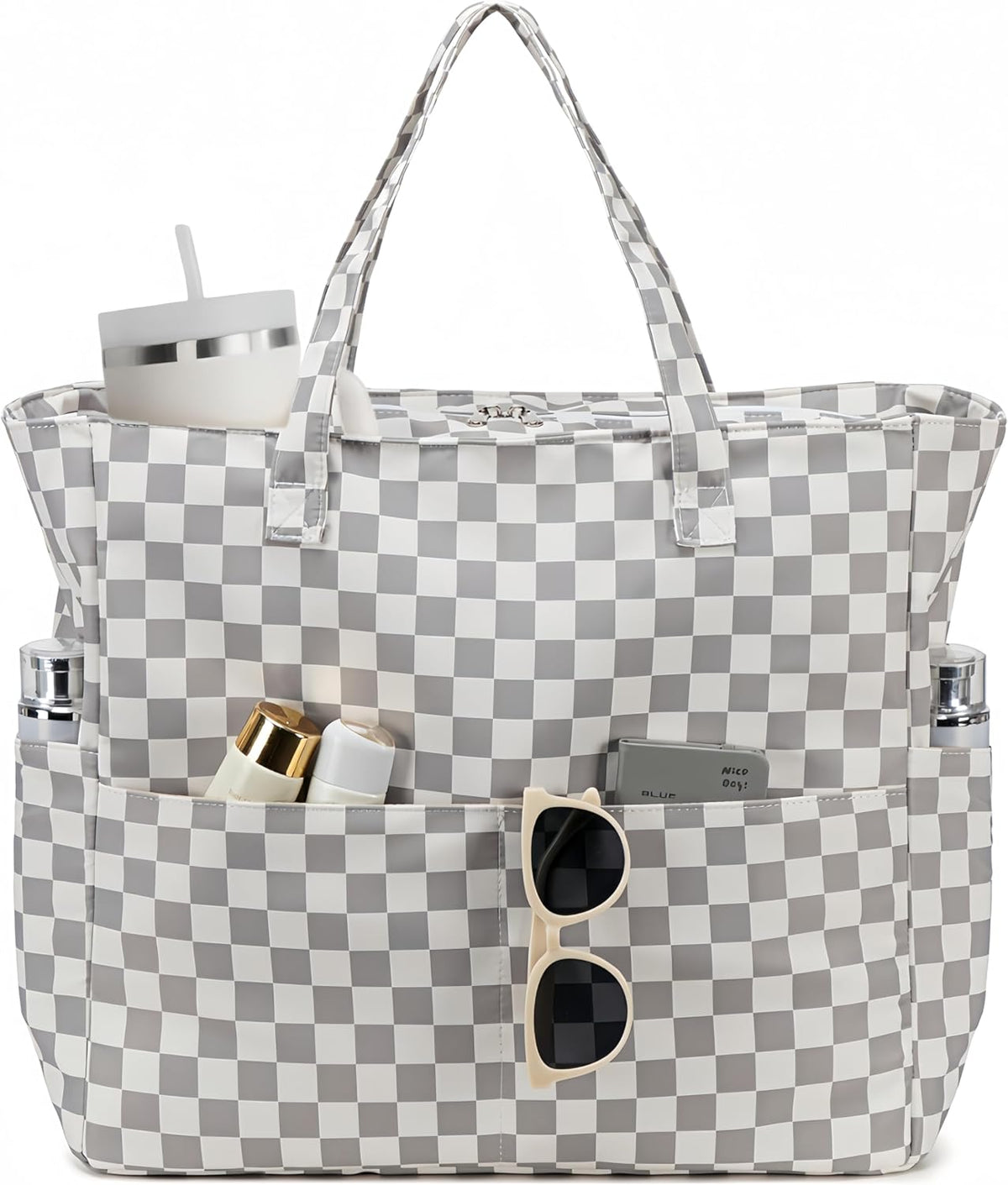 Beach Tote Bag Sandproof 36L Waterproof Compartment