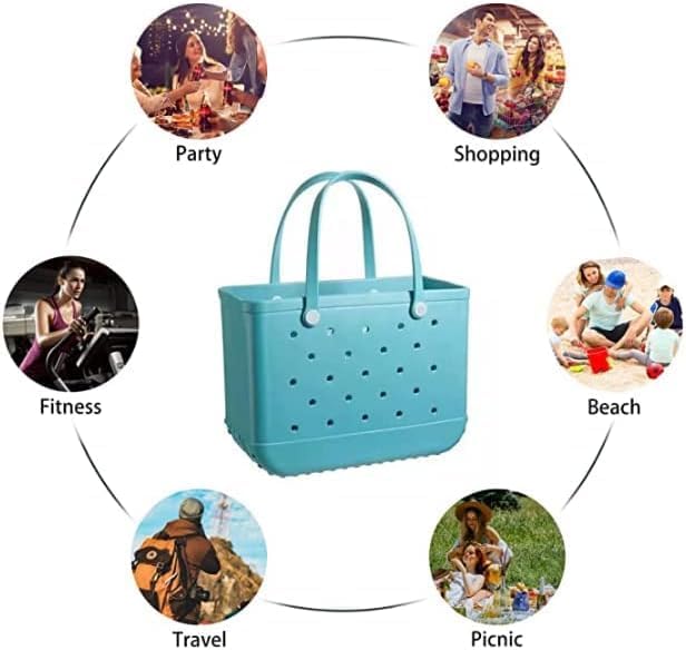 Beach Tote Bag Upright Waterproof & Sandproof EVA