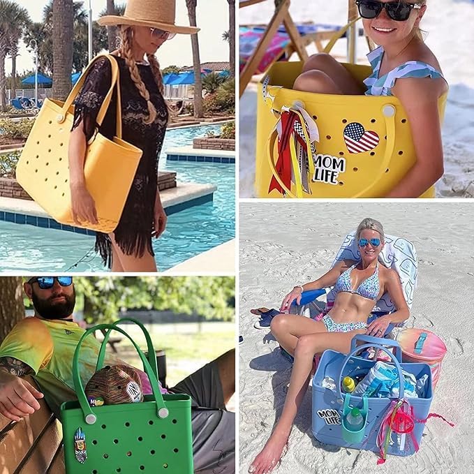 Beach Tote Bag Upright Waterproof & Sandproof EVA