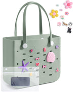 Beach Tote Bag Waterproof & Washable Detachable Wet Pocket