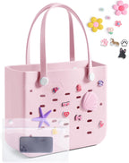 Beach Tote Bag Waterproof & Washable Detachable Wet Pocket