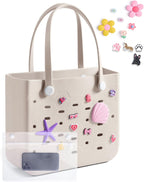 Beach Tote Bag Waterproof & Washable Detachable Wet Pocket