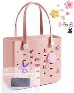 Beach Tote Bag Waterproof & Washable Detachable Wet Pocket