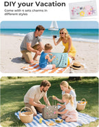 Beach Tote Bag Waterproof & Washable Detachable Wet Pocket