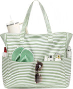 Beach Tote Bag Waterproof Wet Compartment Sandproof 36L