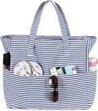Beach Tote Bag Waterproof Wet Compartment Sandproof 36L