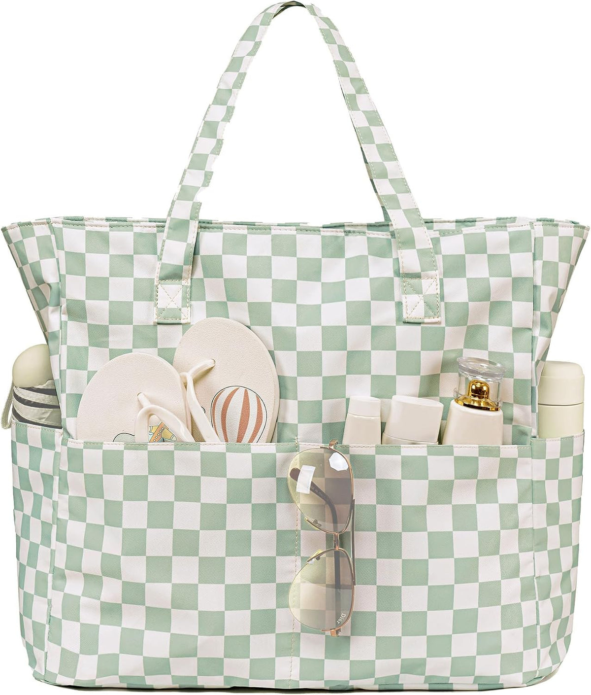 Beach Tote Bag Waterproof Wet Compartment Sandproof 36L
