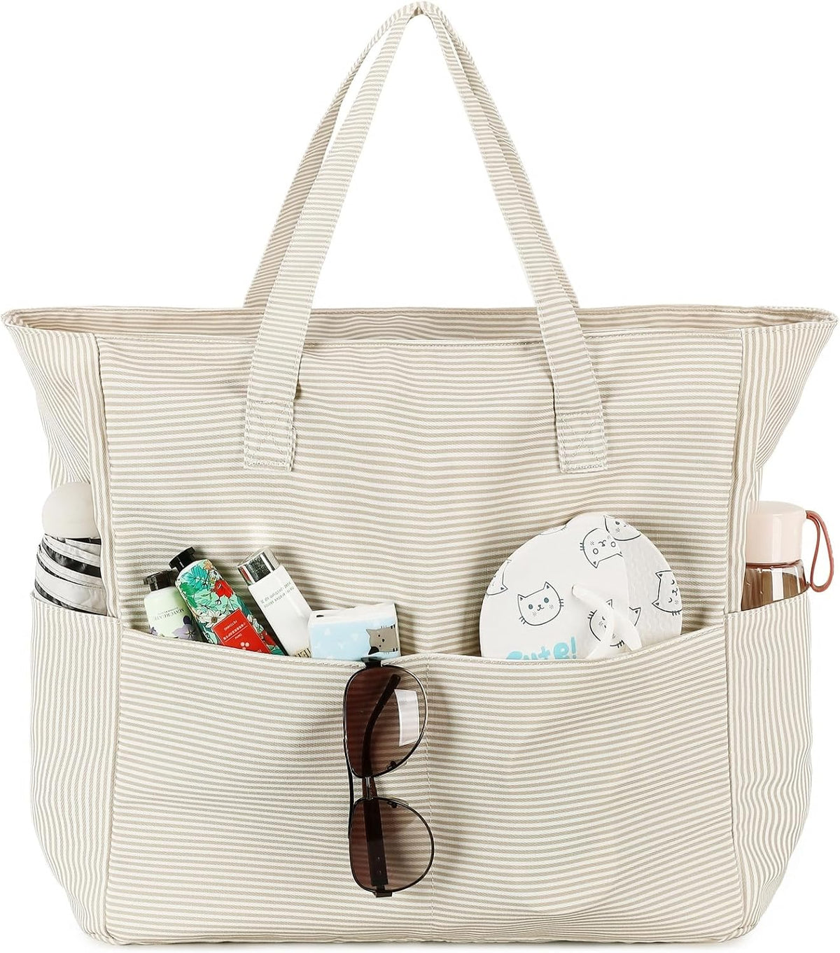 Beach Tote Bag Waterproof Wet Compartment Sandproof 36L