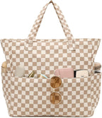 Beach Tote Bag Waterproof Wet Compartment Sandproof 36L