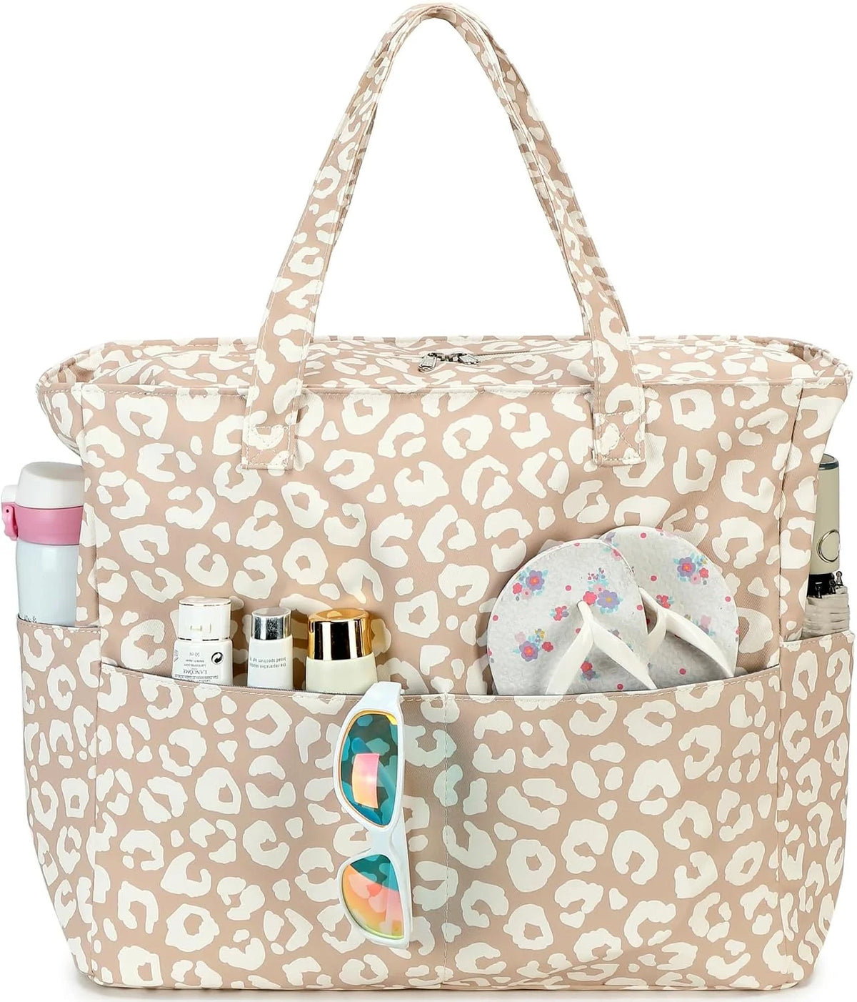 Beach Tote Bag Waterproof Wet Compartment Sandproof 36L