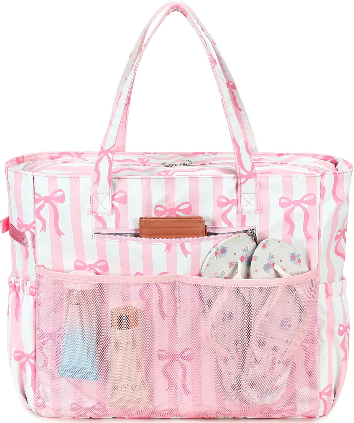 Beach Tote Bag Waterproof Wet Compartment Sandproof 36L