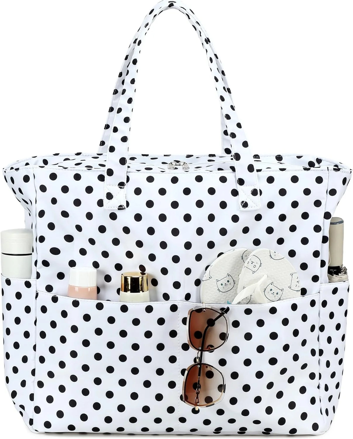 Beach Tote Bag Waterproof Wet Compartment Sandproof 36L