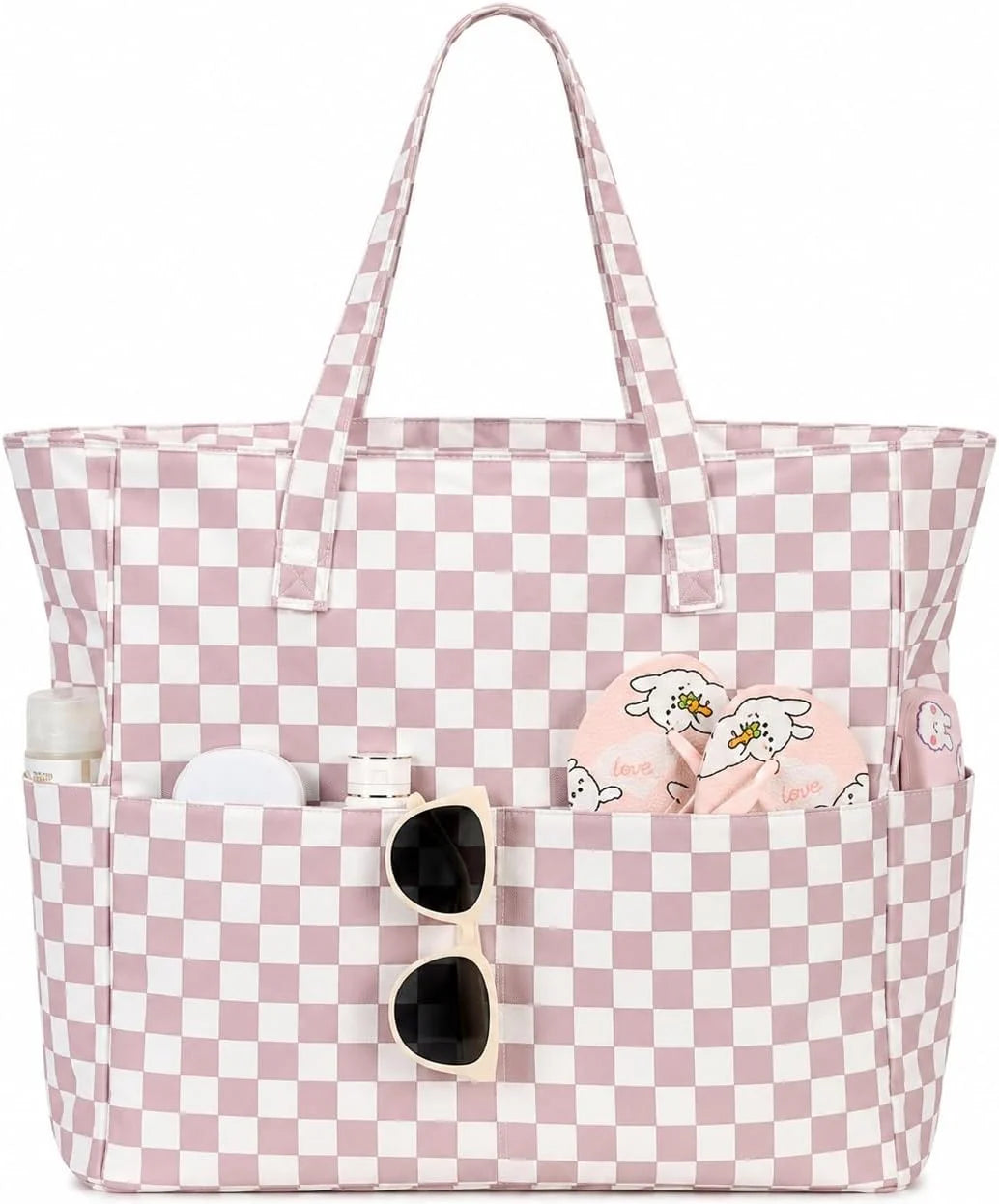 Beach Tote Bag Waterproof Wet Compartment Sandproof 36L