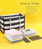 Beach Tote Double-Layer Waterproof Multiple Pockets