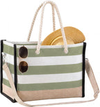 Beach Tote Double-Layer Waterproof Multiple Pockets