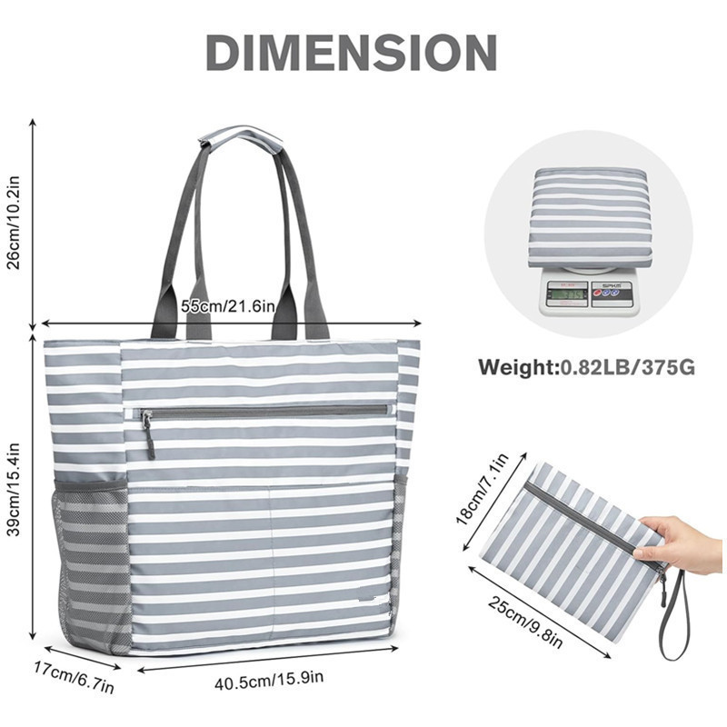 Beach Tote Extra Large Waterproof 13 Pockets
