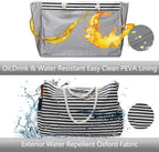Beach Tote Extra Large Waterproof Polyester With Pouch