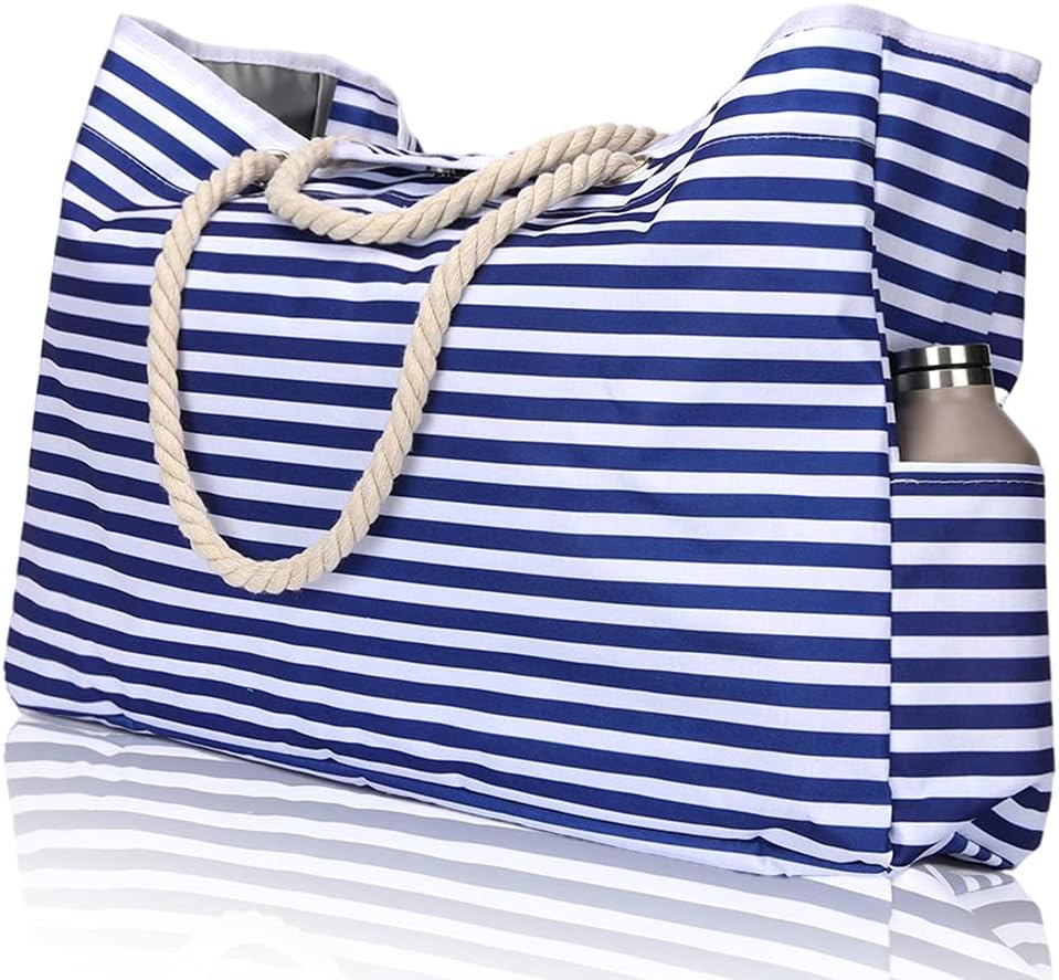 Beach Tote Extra Large Waterproof Polyester With Pouch
