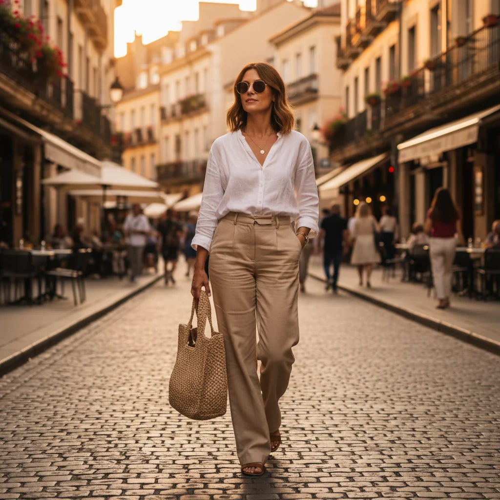 Beach Tote Handwoven Raffia Spacious Interior & Lightweight Handles