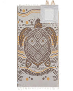 Beach Towel Convertible Backpack Sand-Resistant Quick-Drying Organic Cotton