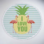 Beach Towel Round Oversized Soft Polyester