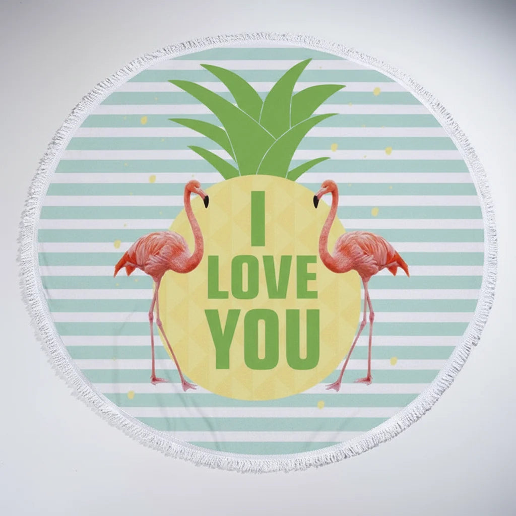 Beach Towel Round Oversized Soft Polyester