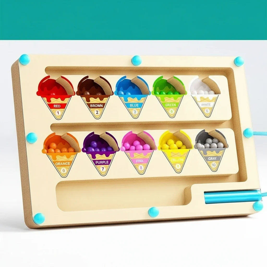 Bead Maze Toy Magnetic Pen-Guided Non-Toxic Ages 3+